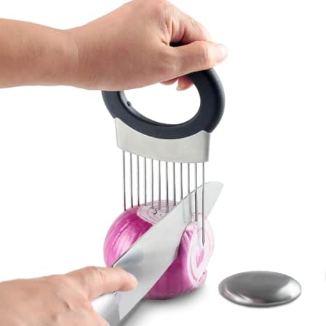 utensílios de cozinha segurador de cebola